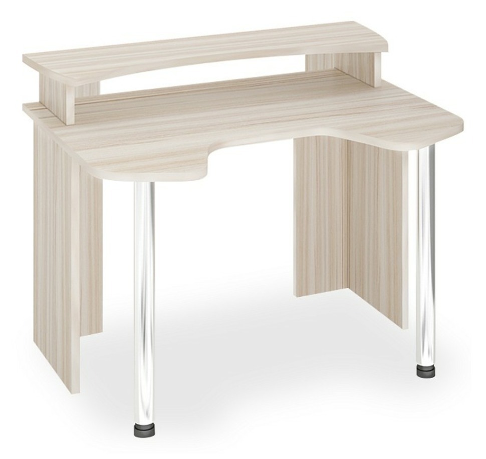 Фото Стол компьютерный Домино Лайт СКЛ-Игр120+НКИЛ120 MER_SKL-Igr120_NKIL120_K - интернет-магазин МегаТерем в Москве