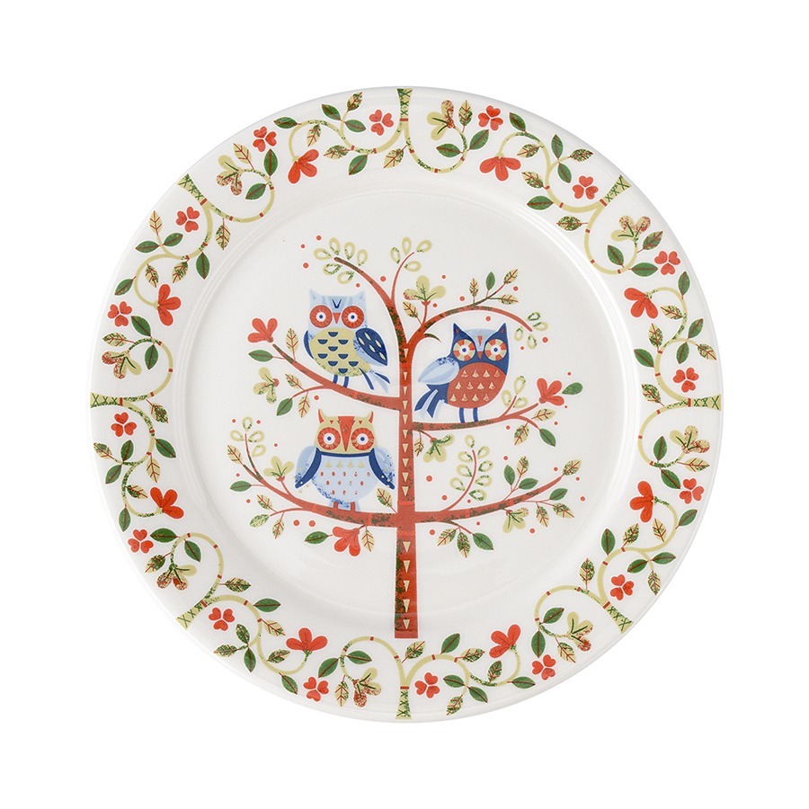 Фото Тарелка owl из коллекции birds of paradise, D18 см (76694) - интернет-магазин МегаТерем в Москве