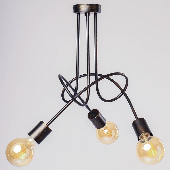 Фото Люстра на штанге ADILUX Tango Black Patina 10133 ADL_10133 - интернет-магазин МегаТерем в Москве