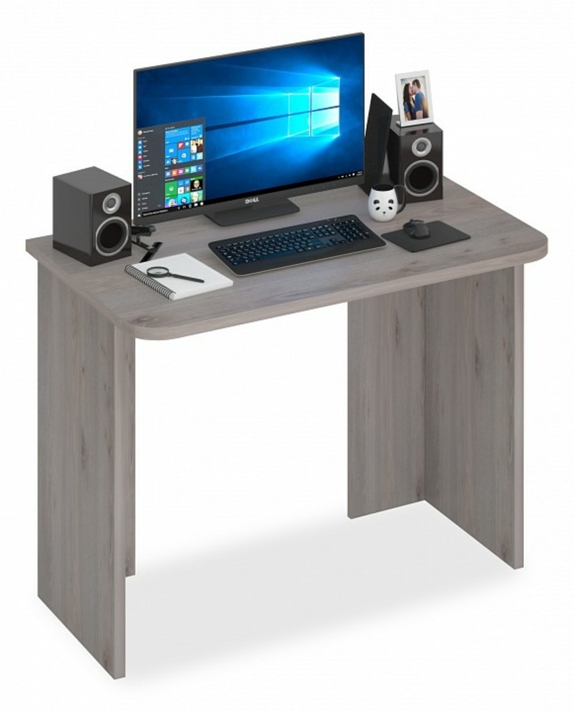 Фото Стол офисный Домино Lite СКЛ-Прям100Р MER_SKL-Pryam100Rbez_tumby_N - интернет-магазин МегаТерем в Москве