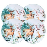 Набор подстановочных салфеток "зимняя сказка" из 4 шт., диаметр=38 см Lefard (771-151)