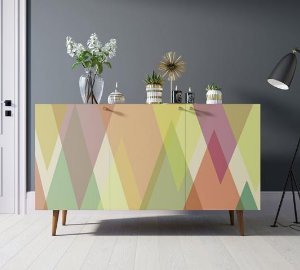 Фото Комод Berber три дверки 16 принт арт BB01/Print_16-ET - интернет-магазин МегаТерем в Москве