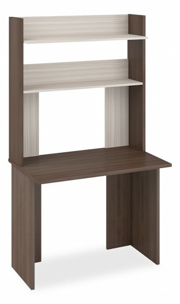 Фото Стол компьютерный Домино Lite СКЛ-Прям100(без тумбы)+НКЛХ-100 MER_SKL-Pryam100bez-tumby-NKLH-100-SHK-CH - интернет-магазин МегаТерем в Москве