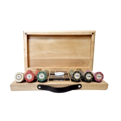 Набор для покера Luxury Ceramic на 300 фишек в кейсе из бука, Partida (64500)