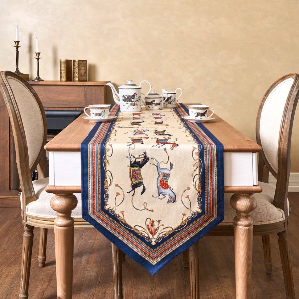 Фото Дорожка на стол passage, 45х300см, бежевый, 100% хлопок,твил Lefard (850-758-32) - интернет-магазин МегаТерем в Москве