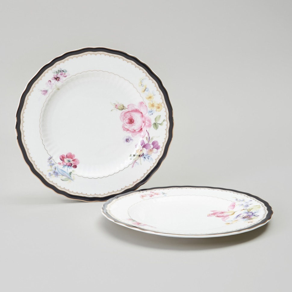 Фото Набор тарелок закусочных lefard nostalgie 2 шт. 20,5 см (590-666)  - интернет-магазин МегаТерем в Москве