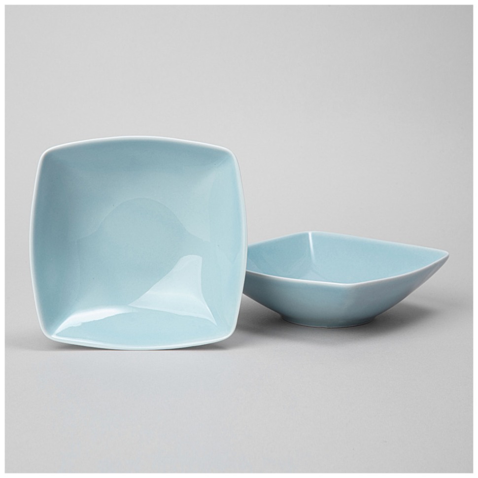 Фото Набор салатников квадратных lefard tint 300мл (светло-голубой) 2 шт. (48-935-1)  - интернет-магазин МегаТерем в Москве