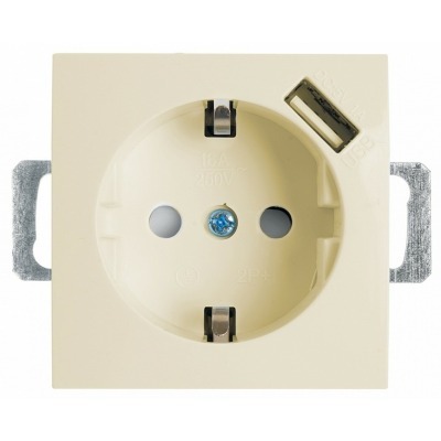 Розетка с заземлением и со ...
