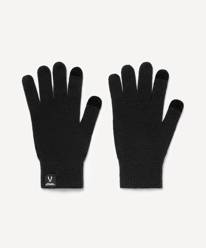 Фото Перчатки JOGEL ESSENTIAL Team Knitted Gloves, черный (2115850) - интернет-магазин МегаТерем в Москве