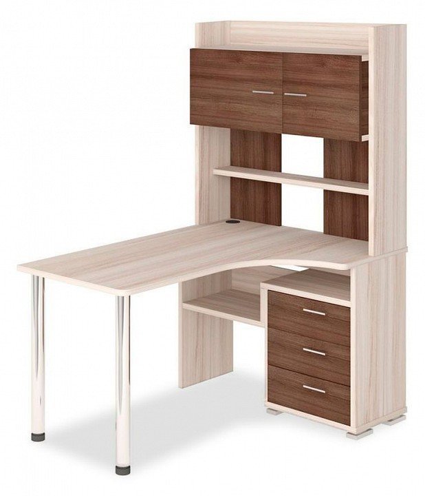 Фото Стол компьютерный Домино СР-133-150 КШ-Ч-ПРАВ MER_SR-133-150_KSH-CH-PRAV - интернет-магазин МегаТерем в Москве