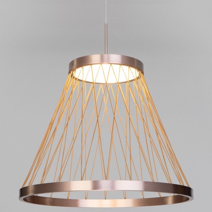 Фото Подвесной светильник Eurosvet Cesta 40016/1 LED коричневый EV_a069283 - интернет-магазин МегаТерем в Москве