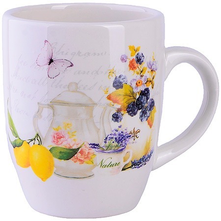 Фото Кружка 310 мл Утренняя свежесть LORAINE (60182) - интернет-магазин МегаТерем в Москве