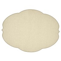 Салфетка подстановочная овальная flowers, 48,8х36 см, серая (79123)