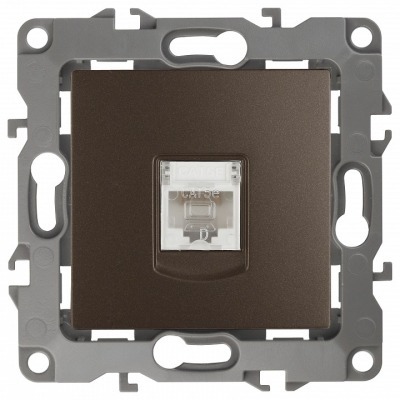 Розетка Ethernet RJ-45 без рамки Эра Эра 12 12-3107-13 ER_B0019351