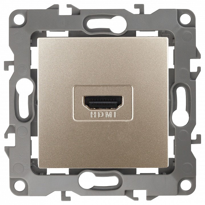 Фото Розетка HDMI без рамки Эра Эра 12 12-3114-04 ER_B0027484 - интернет-магазин МегаТерем в Москве