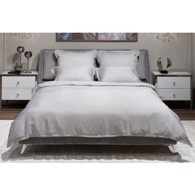 Пододеяльник тенсель серый ...