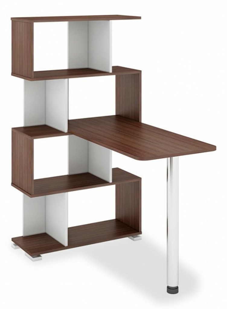 Фото Стол компьютерный Домино СЛ-5-4СТ MER_SL-5-4ST_SHBESH - интернет-магазин МегаТерем в Москве