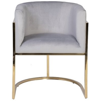 Кресло велюр серо-голубой 5...