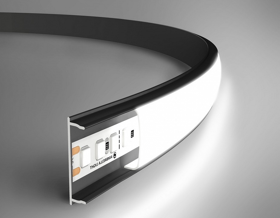 Фото Профиль накладной гибкий Ambrella Light GP GP1600BK AMBR_GP1600BK - интернет-магазин МегаТерем в Москве