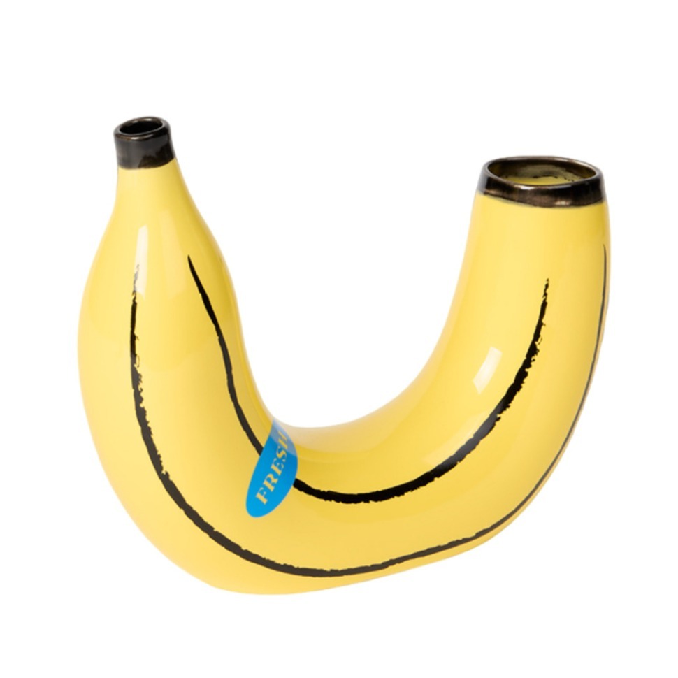 Фото Ваза для цветов banana, 19 см, желтая (75711) - интернет-магазин МегаТерем в Москве
