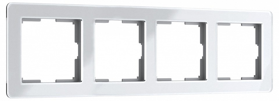 Фото Рамка на 4 поста Werkel Acrylic (белый) W0042701 WRK_a062131 - интернет-магазин МегаТерем в Москве