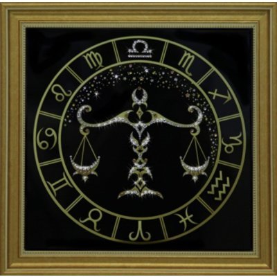 Картина Весы золото с крист...