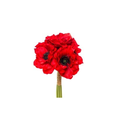 Букет красных маков 30см (D...
