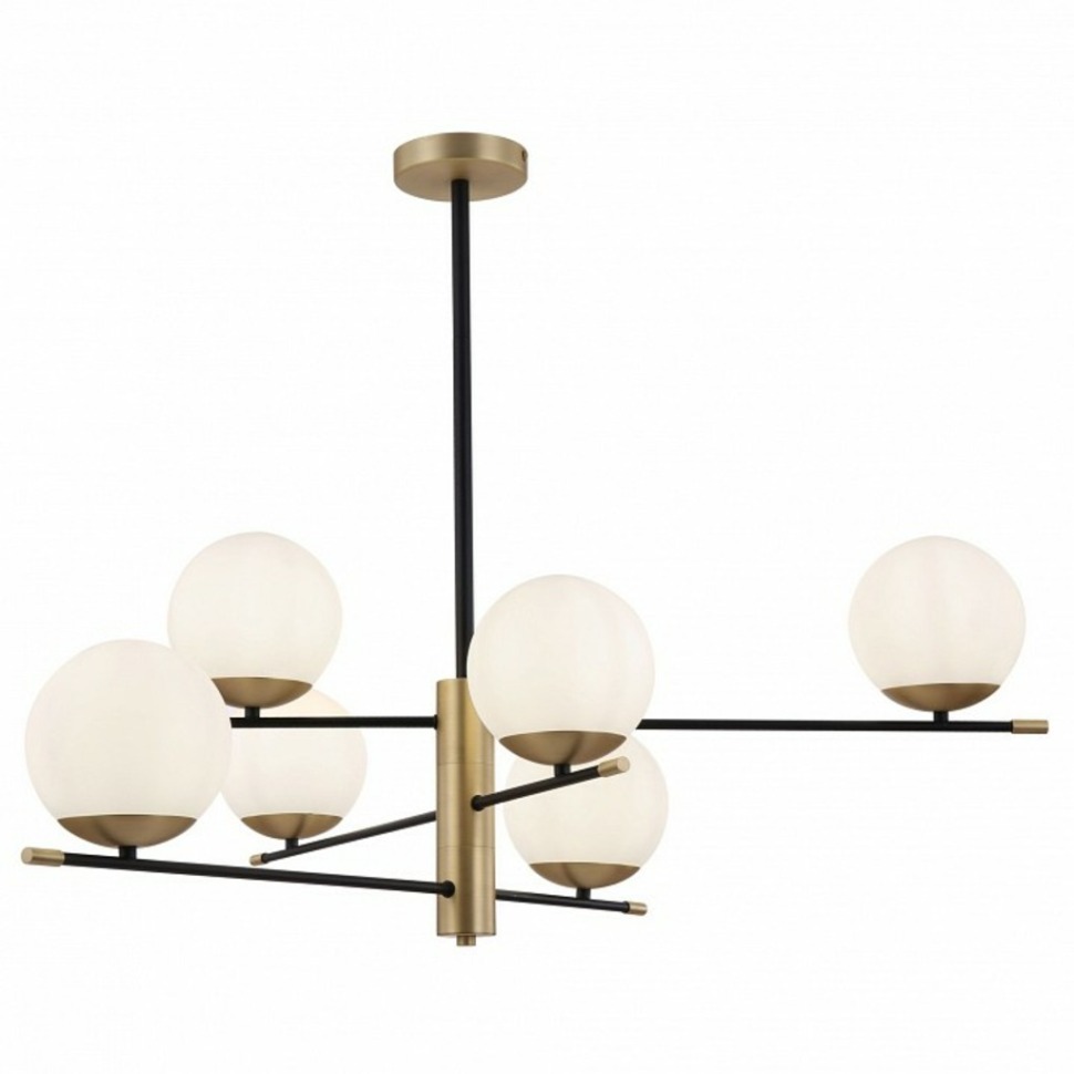 Фото Люстра на штанге Maytoni Nostalgia MOD048PL-06G MY_MOD048PL-06G - интернет-магазин МегаТерем в Москве