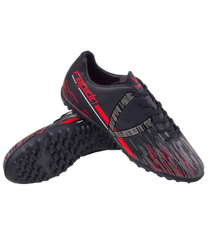 Фото БЕЗ УПАКОВКИ Бутсы многошиповые JÖGEL Rapido TF Black/grey (2131923) - интернет-магазин МегаТерем в Москве