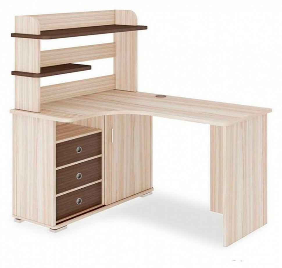 Фото Стол компьютерный Домино СР-145 MER_SR-145-KSHK-CH-LEV-NOVYJ - интернет-магазин МегаТерем в Москве