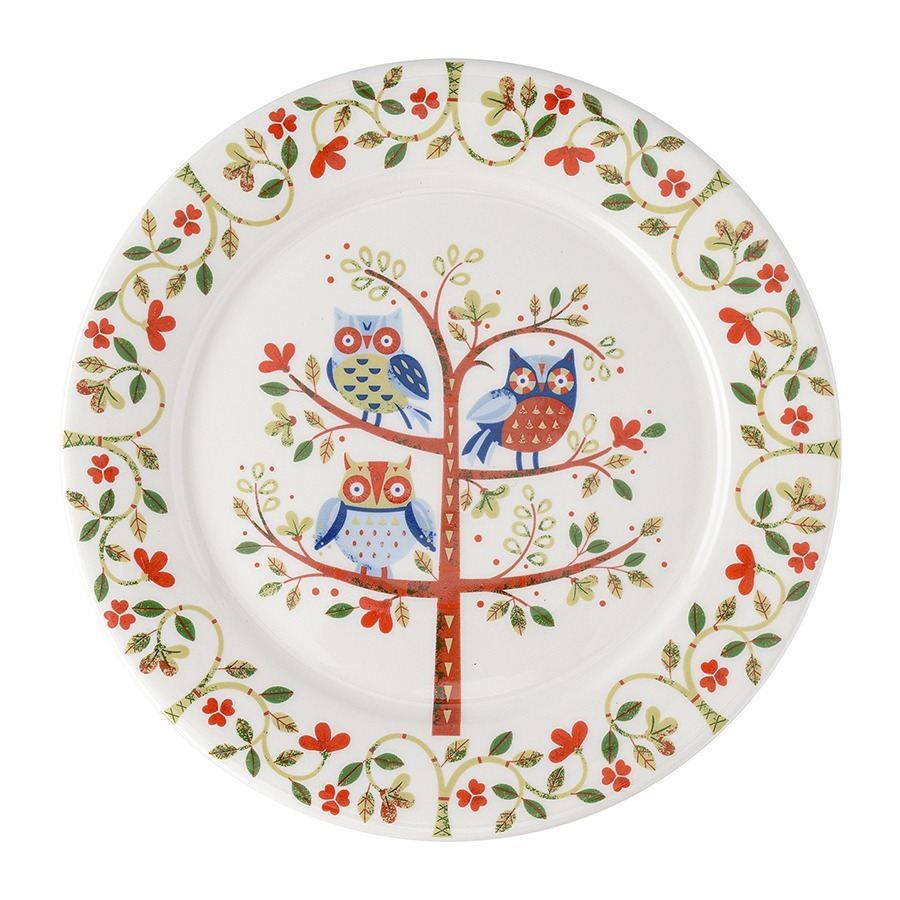 Фото Тарелка owl из коллекции birds of paradise, D21 см (76695) - интернет-магазин МегаТерем в Москве