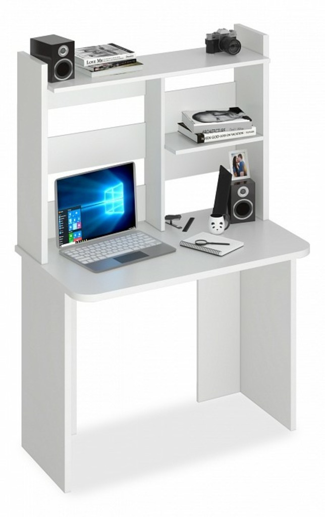 Фото Стол компьютерный Домино Lite СКЛ-Прям100Р+НКЛ-100 MER_SKL-Pryam100Rbez_tumby-NKL-100_BE - интернет-магазин МегаТерем в Москве