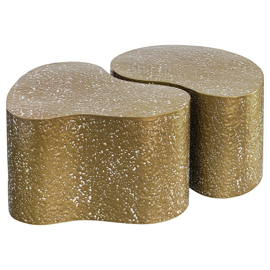 Фото Набор из 2-х столиков grannis, золотистые (76886) - интернет-магазин МегаТерем в Москве