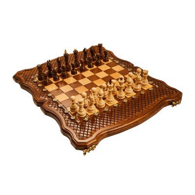 Шахматы + нарды резные Эндш...