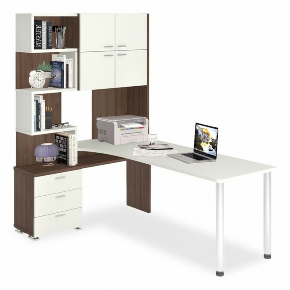 Фото Стол компьютерный Домино СР-500М/190 MER_SR-500M-190-SHBEBE-CH-LEV - интернет-магазин МегаТерем в Москве