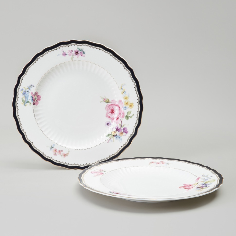 Фото Набор тарелок обеденных lefard nostalgie 2 шт. 25,5 см (590-667)  - интернет-магазин МегаТерем в Москве