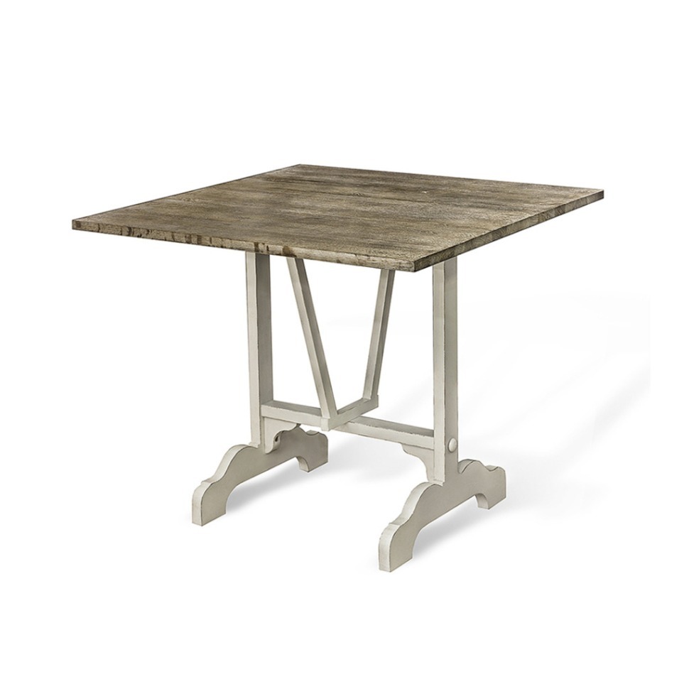 Фото Стол Грант FN4546-1, массив дуба, natural oak/white, ROOMERS FURNITURE - интернет-магазин МегаТерем в Москве