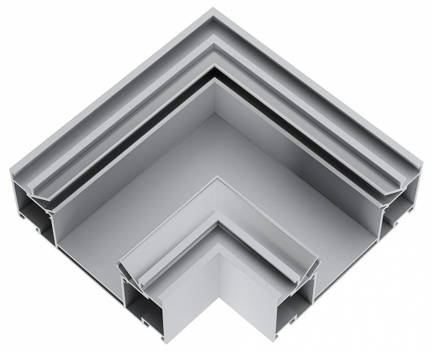 Фото Соединитель угловой L-образный для треков накладных ST-Luce SKYLINE 48+ ST1047.599.00 - интернет-магазин МегаТерем в Москве