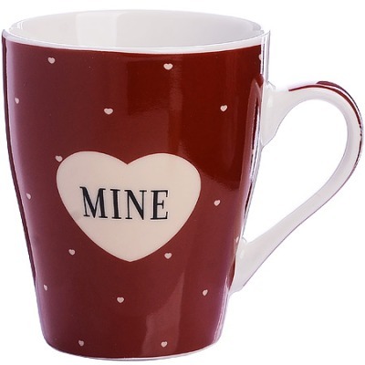 Кружка 340 мл Сердечки Mine...