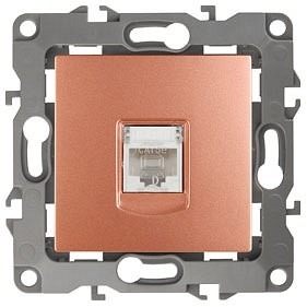 Фото Розетка Ethernet RJ-45 без рамки Эра Эра 12 12-3107-14 ER_B0019352 - интернет-магазин МегаТерем в Москве