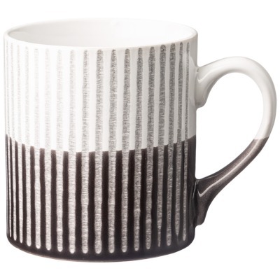 Кружка бело-серая 530 мл Bronco (756-399)