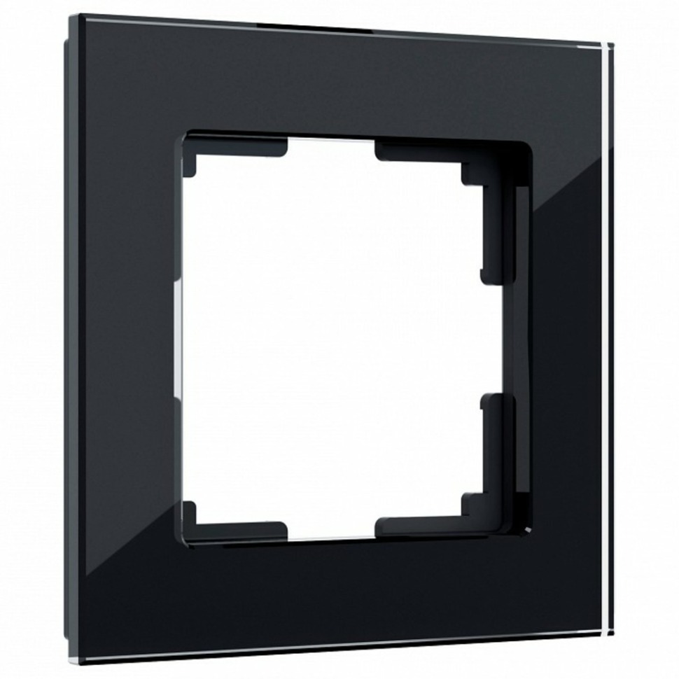 Фото Рамка на 1 пост Werkel Favorit (черный) W0011108 WRK_a051438 - интернет-магазин МегаТерем в Москве