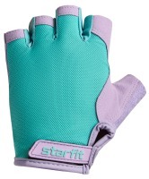 Перчатки для фитнеса WG-105, с гелевыми вставками, мятный/лиловый (2108074)