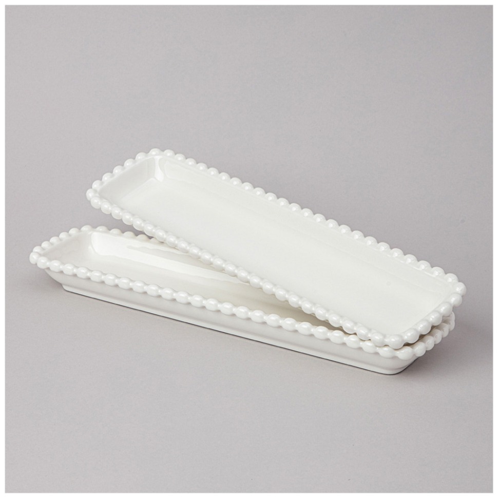 Фото Набор блюд lefard pearl прямоуг. 2 шт. 29*7,5*3 см (761-098)  - интернет-магазин МегаТерем в Москве