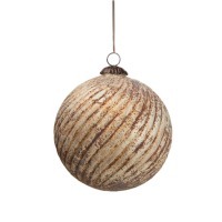 Новогодняя игрушка AL658170, 15, стекло, металл, Antique bronze, RESTORATION HARDWARE