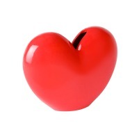 Ваза для цветов love, 15,5 см, красная (77305)