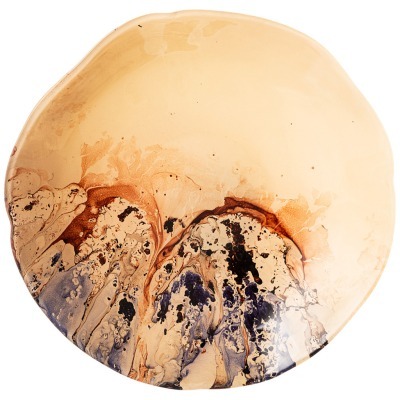 Блюдо "kronos" beige глубокое 30см АКСАМ (339-433)