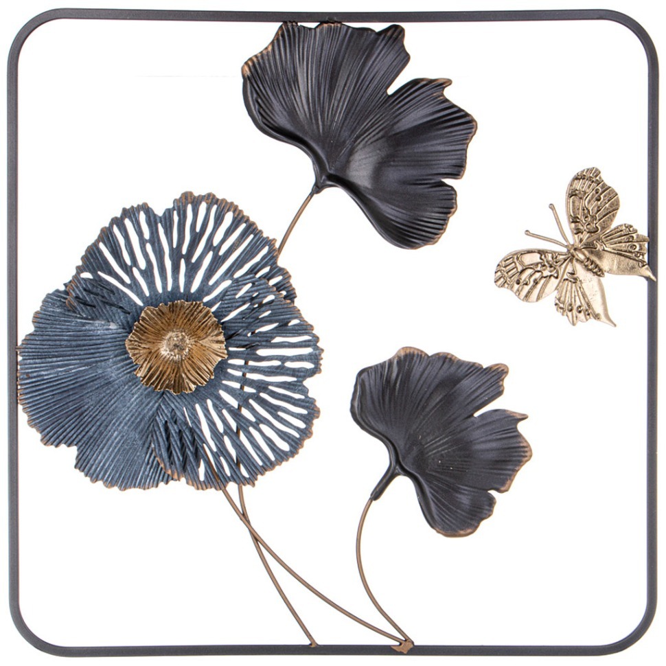 Фото Панно настенное коллекция цветочная симфония 50,2*50,2*5,1 см Lefard (680-200) - интернет-магазин МегаТерем в Москве