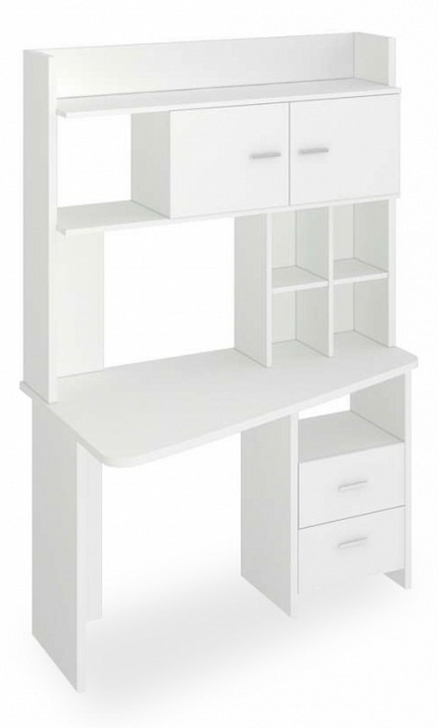 Фото Стол компьютерный Нельсон Lite СКЛ-Трап120+НКЛХ-120 БЕ ЛЕВ MER_SKL-Trap120-NKLH-120_BE_LEV - интернет-магазин МегаТерем в Москве