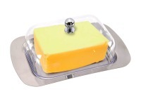 Масленка agness с пластиковой крышкой 19*7*12 см нжс (912-001) 